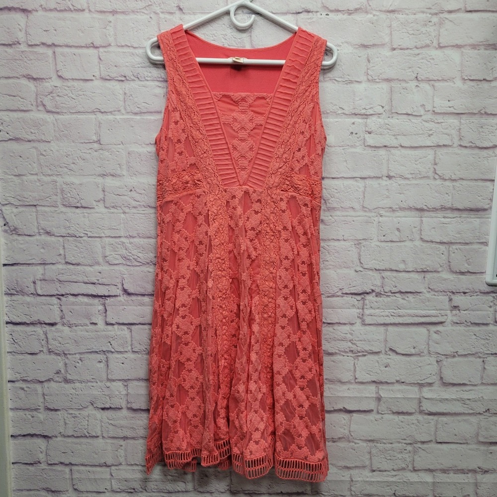 Sundance Romantic Embroidered Lace Mesh Sundress Sz 12 Boho Girly‎ Cottagecore